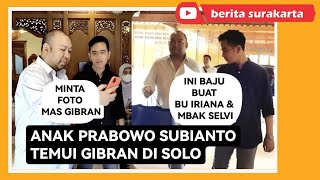 Gibran amp Didit Putra Prabowo Bertemu  Bawakan Baju Pesanan Ibu Iriana Jokowi dan Selvi Ananda [upl. by Dylane]