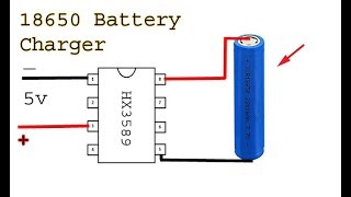 Make a 18650 battery charger Liion battery charge controller circuit [upl. by Ebner]