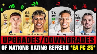 FIFA 25  BIGGEST RATING UPGRADES amp DOWNGRADES of Every Nation EA FC 25 😱🔥 ft Yamal Palmer [upl. by Edrick]