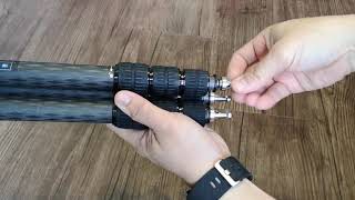 How to remove last section of Leofoto Ranger series tripod [upl. by Yelra917]