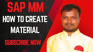 How to Create Material On SAP  Material Master Data  sap saptelugu sapmmtraining [upl. by Bannerman]