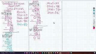 Using the division algorithm  Grade5unit4 lesson3and4 term1 [upl. by Astrahan]