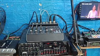 cara setting mixer ashley 4 channel ke amplifier dijadikan mini studio karokean [upl. by Aramahs60]