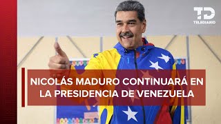 Nicolás Maduro GANA las elecciones en Venezuela gobernará hasta 2031 [upl. by Einnej]