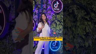 Romaisa Khan at TIKTOK official event in karachi 🌟romaisakhan romaisakhan tiktok [upl. by Aikahs259]