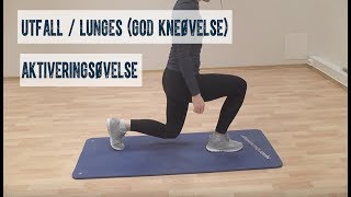 Utfall  lunges god kneøvelse [upl. by Oilalue926]