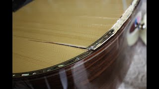 Cómo reparar Grietas en la tapa de una Guitarra [upl. by Yokoyama]