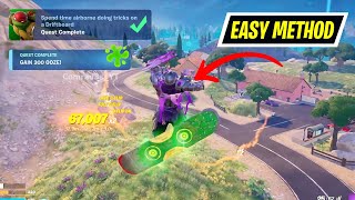 How to EASILY Spend time airborne doing tricks on a Driftboard Fortnite [upl. by Casta]