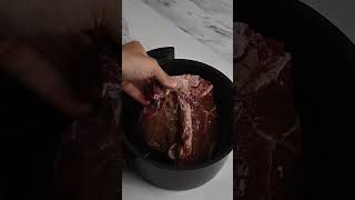 Steak in an air fryer🥩 airfryer steak airfryersteak airfryerrecipes hack recipe easyrecipe [upl. by Afital]