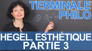 Hegel Esthétique  partie 3  Philosophie  Terminale  Les Bons Profs [upl. by Balthasar681]