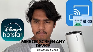 How to Mirror IOS Android  Tab in a Smart Projector Examples Gimbal 3amp5 HY300 and HY320 [upl. by Rebba196]