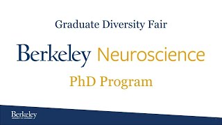 Graduate Diversity Admissions Fair  Neuroscience PhD Info Session [upl. by Aissej923]