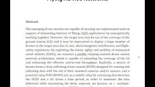 Adaptive Coding and Modulation Aided Mobile Relaying for Millimeter Wave Flying Ad Hoc Networks [upl. by Dweck]