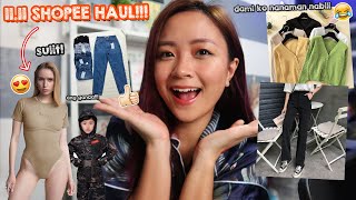 1111 SHOPEE HAUL branded overruns mom jeans costume at iba pa [upl. by Aramac]