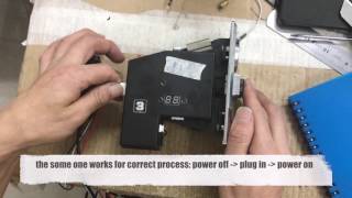 CH926 multi coin acceptor selector E3 problem fix correct procedure to power on [upl. by Acima]