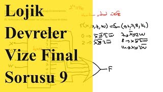 Sayısal Elektronik Vize ve Final Soruları 9 Lojik Devre Tasarımı Çözümlü Vize ve Final Soruları [upl. by Eillam]