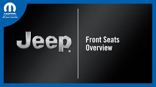 Front Seats Overview  How To  2024 Jeep Grand Cherokee L [upl. by Enylorac]