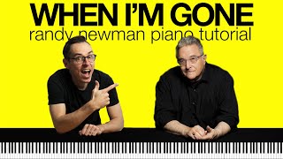 When Im Gone Piano Tutorial  Randy Newman  Monk Finale [upl. by Icaj991]