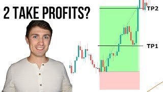 Forex Trading Strategy How to Use Multiple Take Profits 📈💭 [upl. by Nagiem]