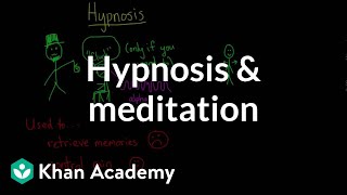 Hypnosis and meditation  Processing the Environment  MCAT  Khan Academy [upl. by Magas908]