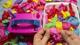 ASMR  ballons popping lots of colorful balloons popping polkadot rainbow asmrsatisfying asmr [upl. by Suivatnad818]