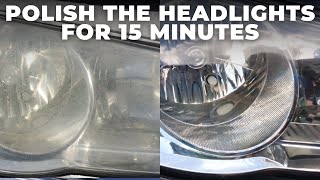 Restore Headlights  How to polish the headlights [upl. by Halbert105]