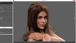 Daz Studio How to simulate dforce strand based hair with dforce clothing Animating option [upl. by Lipski]