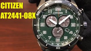 Citizen EcoDrive Chronograph CHR Drive Black Watch AT244108X [upl. by Akaenahs277]