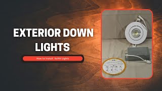 Exterior Down light  How To Install Soffit Lights [upl. by Ialohcin]