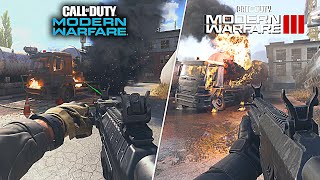 Modern Warfare 1 vs Modern Warfare III  Graphic amp Details Comparison 20192023 [upl. by Niggem254]