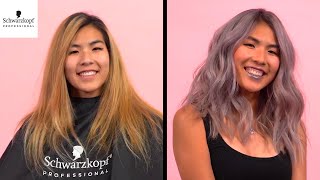 Bleach and Tone Hair With BLONDME amp IGORA Vibrance  Hair Color Transformation  Schwarzkopf USA [upl. by Silverstein282]