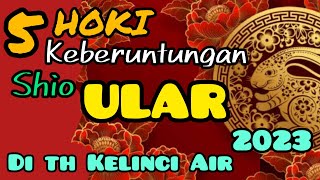 5 HOKI SHIO ULAR di tahun KELINCI Air  ELEMEN AIR th 2023  IMLEK 2575 [upl. by Atilamrac514]