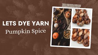 My Guide To Hand Dyed Yarn  Pumpkin Spice [upl. by Retnuh262]