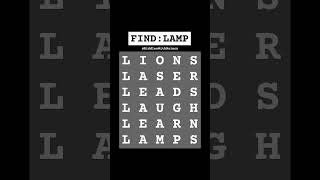 Seek and Find LAMP in 7sec Test your concentration seek spot oddoneout 1mviews logicpuzzles [upl. by Wehttan320]