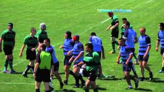 Massive Rugby Fight four red card [upl. by Ahsehat]