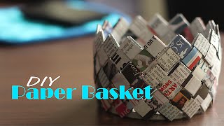 How to make Paper Basket  Do It Yourself [upl. by Oninotna990]