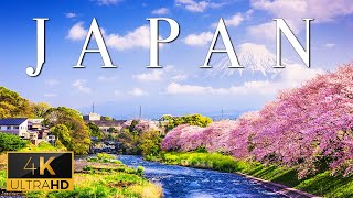 FLYING OVER JAPAN 4K UHD  Soft Piano Music With Beautiful Natural Landscapes To Calm Your Mind [upl. by Violette]