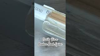 Book Hack  Repairing Broken Book Spine bookbinding books [upl. by Ynnohj141]