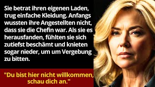 Frau BesuchteIihr Eigenes Geschäft Bescheiden Gekleidet und Wurde Von Mitarbeitern Gedemütigt [upl. by Laurin]