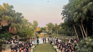 String Quartet performs the recessional song at Lele Pons amp Guaynaas wedding at Fairchild in Miami [upl. by Aikemit]