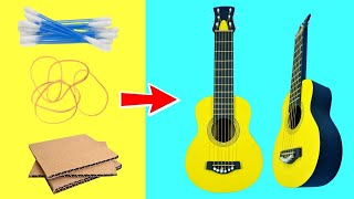 How to Make GuitarUkulele at Home  DIY Instruments [upl. by Enitsirhc]