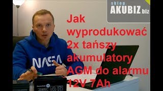 2x tańszy akumulatory AGM do alarmu Warto [upl. by Durtschi]