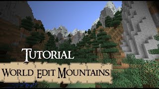 MOUNTAINS World Edit Tutorial Minecraft [upl. by Young]