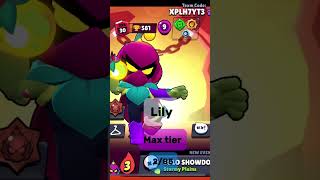 Lily Max tier 2024 brawlstars lily trophy [upl. by Gnap]