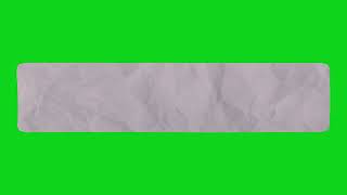 Green screen crumpled paper lower third FREE download animation [upl. by Lunetta]