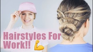 Totally Up Hairstyles For Work Nurses and Moms  KayleyMelissa [upl. by Jocelin]