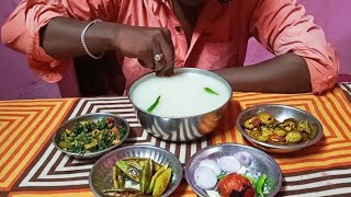 ASMR EATING PAKHALATOMATO PUDAPUTAL CHITIKAKOKODO SAAGKARLA BHAJA  MUKBANG EATING SHOWVIRALVID [upl. by Odetta375]