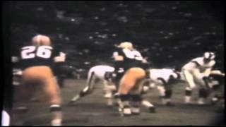 Packers Rams 1967 playoff County Stadium  game before ice bowl First sacker  Deacon Jones [upl. by Ehrenberg275]