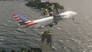 Dangerous Emergency landing at Kingsford Smith InternationalSidney  American Airlines B747 [upl. by Esimaj]