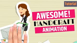 Handcraft animation tutorial using Animaker [upl. by Dearr]